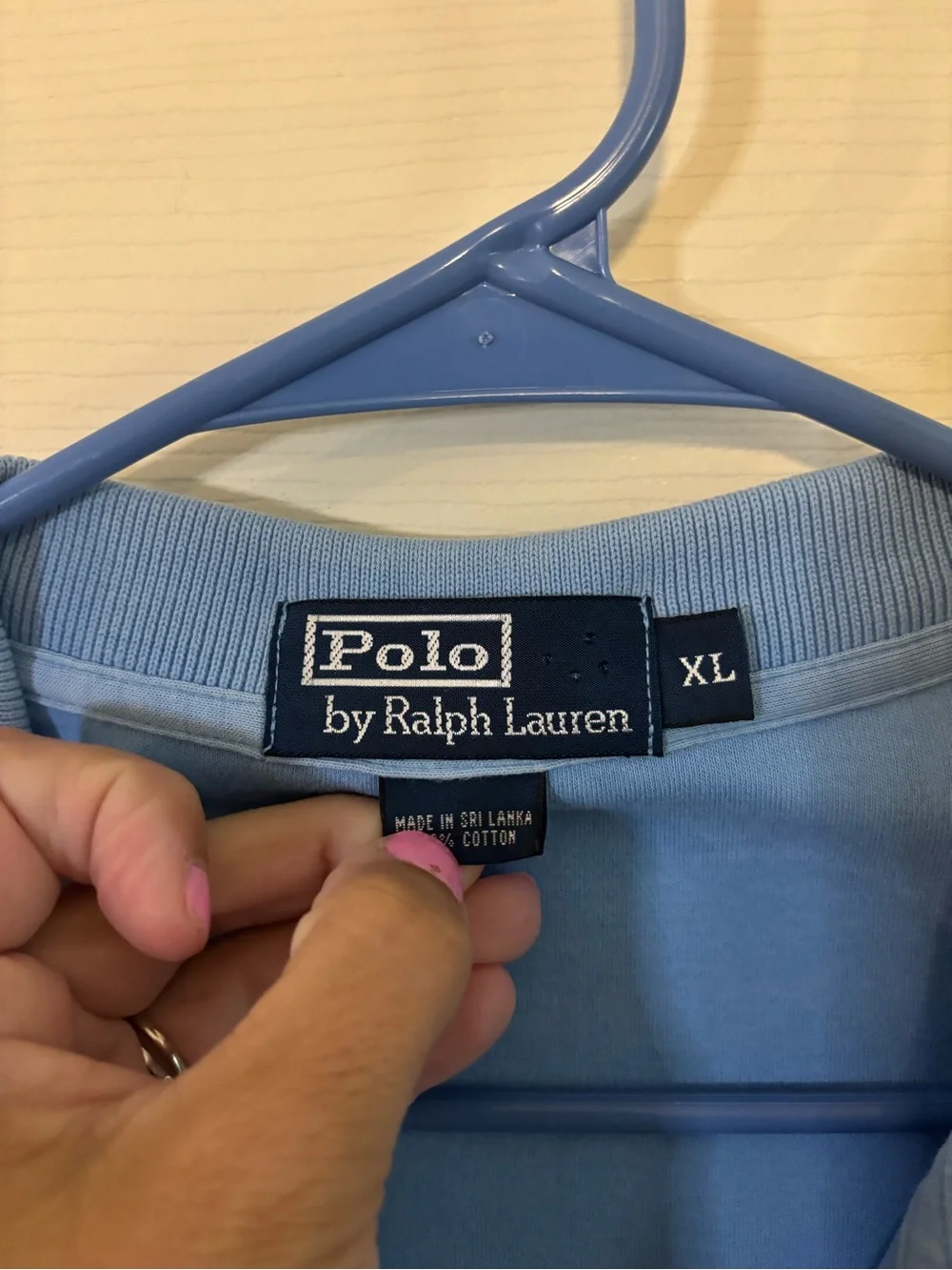 Ralph Lauren Light Blue Polo with Yellow Pony Embroidery